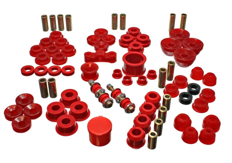 Energy Suspension 16.18104R 90-93 Acura Integra Red Hyper-Flex Master Bushing Set