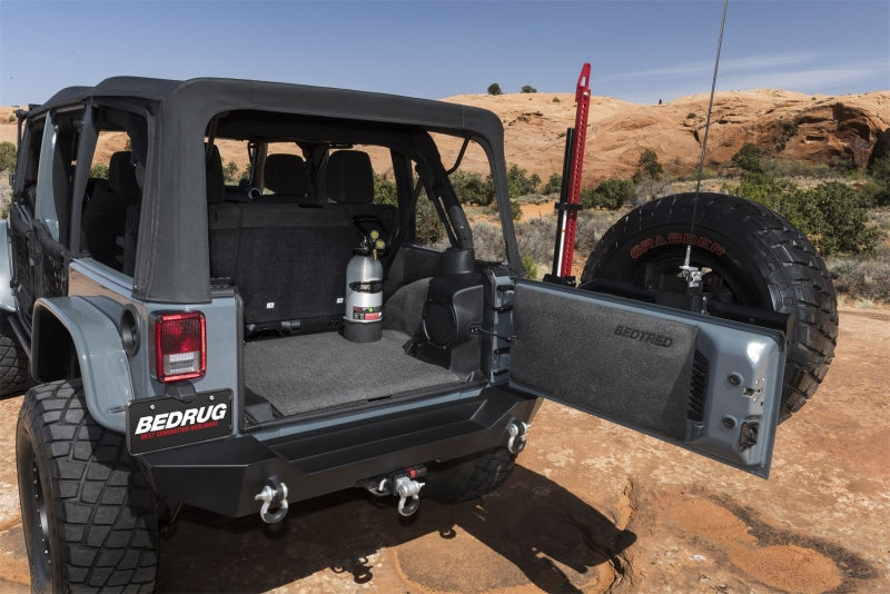 BedRug BTJK07R4 07-10 Jeep JK Unlimited 4Dr Rear 5pc BedTred Cargo Kit (Incl Tailgate & Tub Liner)