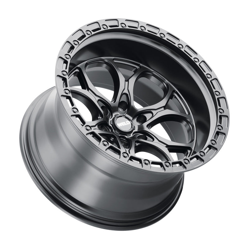 Weld W10809084575 Off-Road W108 20X9 Ledge 6X139.7 ET20 BS5.75 Satin Black / Black Ring 106.1