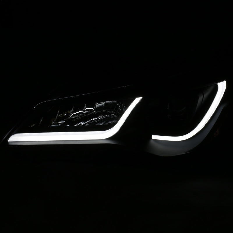 ANZO 121518 Projector Headlights With Plank Style Design Black w/Amber 15-16 Toyota Camry (4DR)