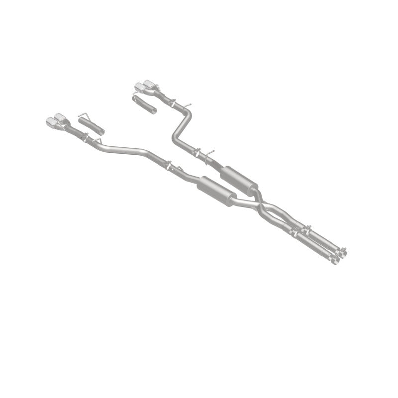 Magnaflow 19217 MagnaFlow Cat-Back, SS, 2.5in, Quad Split Rear 3.5in Tip 2015 Dodge Challenger 3.6L V6