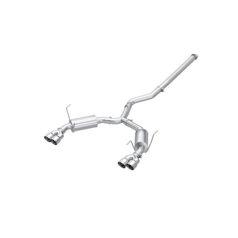 MBRP S4807304 2022+ Subaru WRX 3in Cat-Back Dual Split Rear Quad Tips Street Profile Exhaust