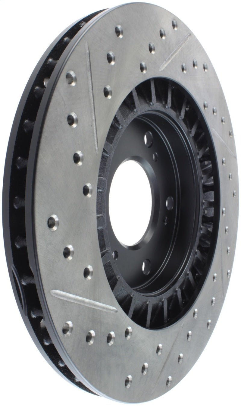 Stoptech 127.40048L StopTech 00-09 S2000 Slotted & Drilled Left Front Rotor