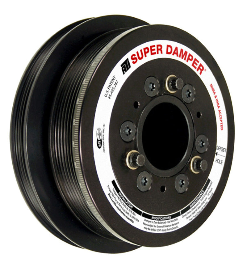 ATI ATI918644 Damper - 7.48in - Alum - 6 Grv - No A/C - LS3 Camaro - 10-15 - Gen 3 Vortec Truck - LS