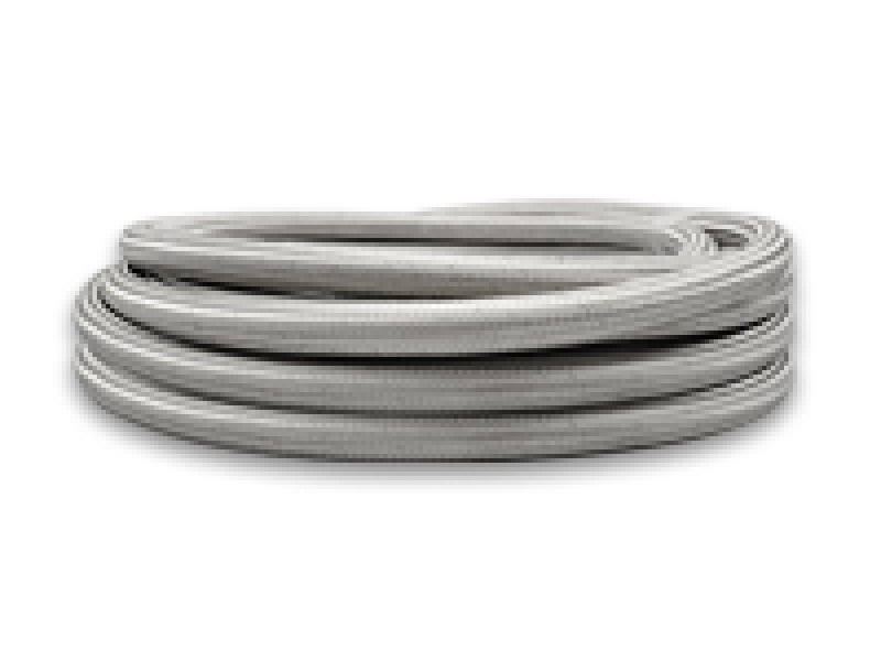 Vibrant 18468 SS Braided Flex Hose with PTFE Liner -8 AN 0.32in ID (150ft Roll)
