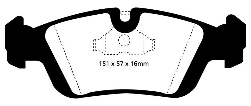 EBC DP4914R 96-98 BMW Z3 1.9 Yellowstuff Front Brake Pads