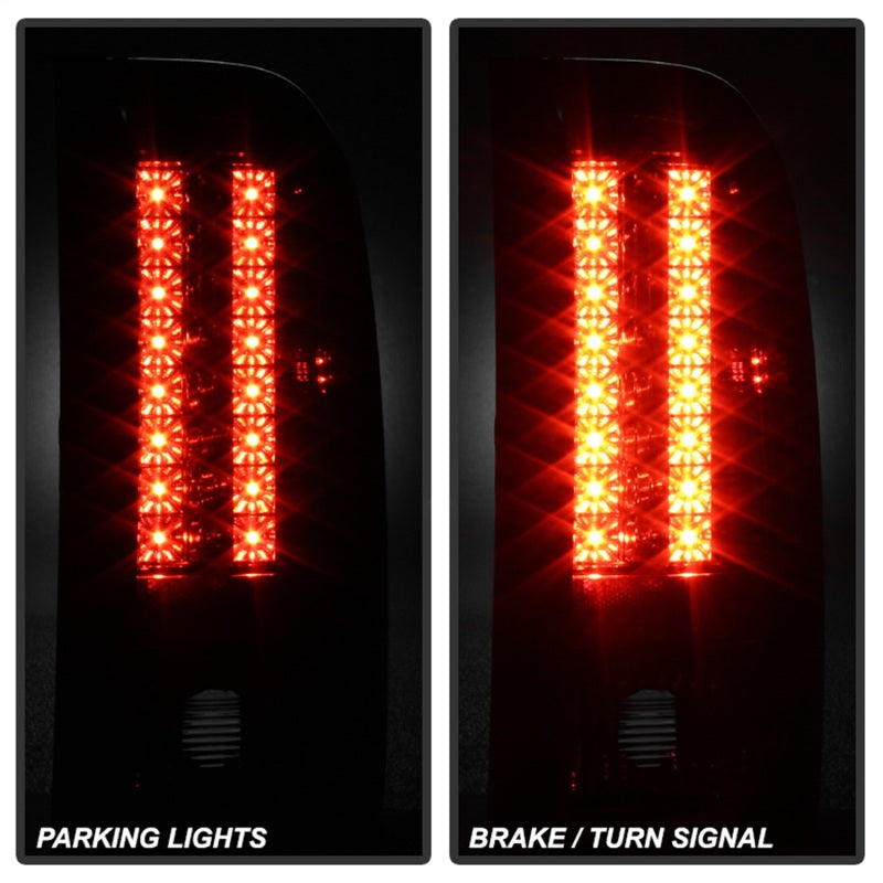 SPYDER 5001801 Spyder Chevy Silverado 07-13 LED Tail Lights Red Smoke ALT-YD-CS07-LED-RS