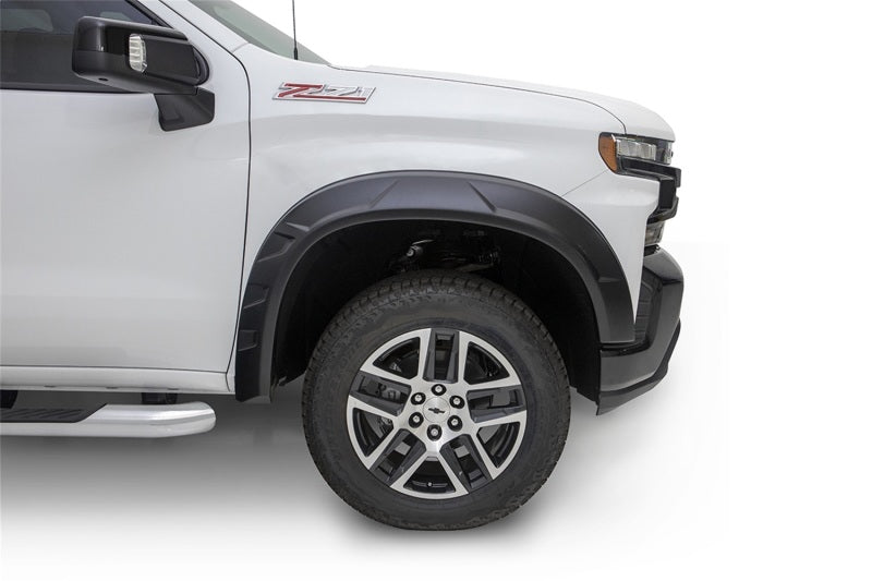 Bushwacker 40984-02 19-21 Chevrolet Silverado 1500 DRT Style Flares 4pc - Black