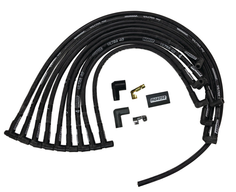 Moroso MOR73842 Ultra 40 Plug Wire Set SBC w/Jesel Front Drive