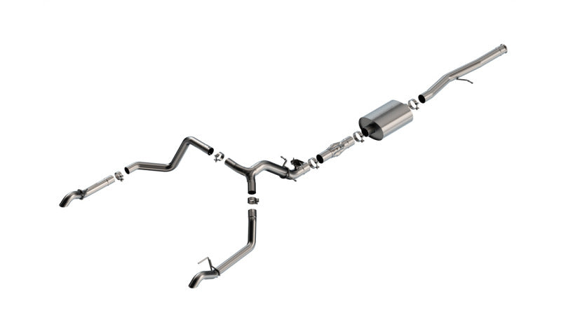 Borla 141004 2024 Chevrolet/GMC 1500 ZR2 & AT4X 6.2L V8 4WD 4DR ATAK Catback Exhaust w/ Turndown Tips