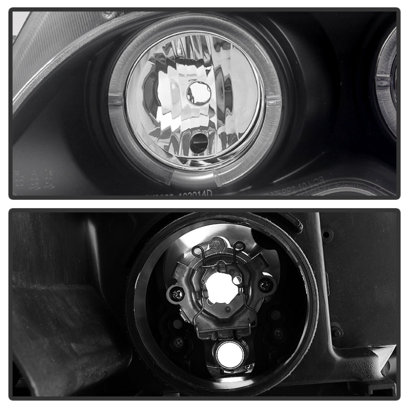 SPYDER 5042415 Spyder BMW E46 3-Series 02-05 4DR Projector Headlights 1PC LED Halo Blk PRO-YD-BMWE4602-4D-AM-BK
