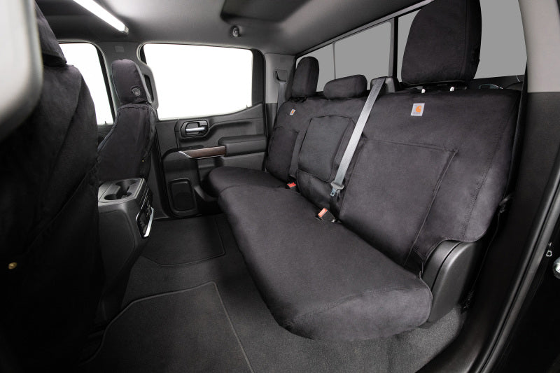 Covercraft SSC8489COBK 19-24 Chevrolet Silverado Carhartt Super Dux SeatSaverSecond Row Seat Covers - Blk