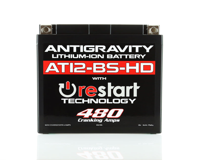 Antigravity Batteries AG-AT12BS-HD-RS Antigravity YT12-BS High Power Lithium Battery w/Re-Start