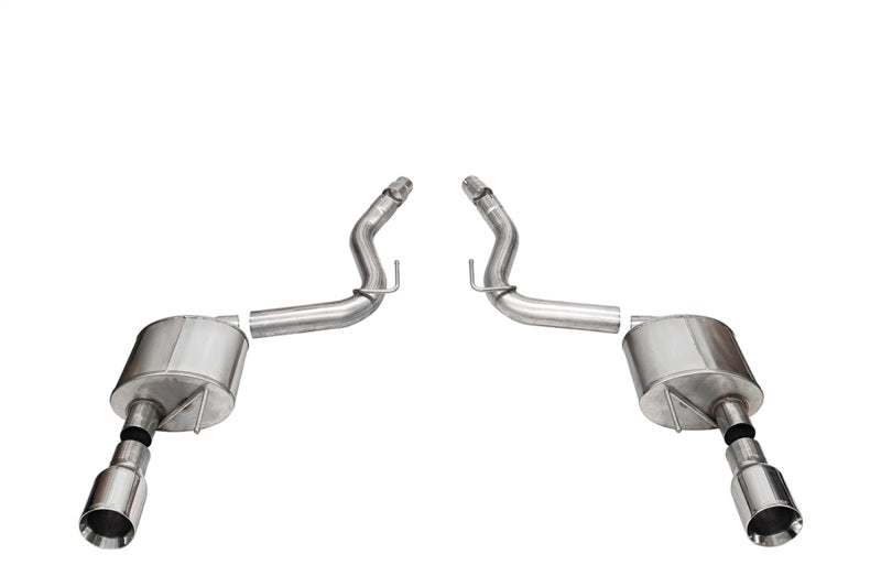 CORSA Performance 21253 Corsa 2024 Ford Mustang GT Sport Axle-Back Dual Rear Exit with 4.5in Straight Cut Polished Tips