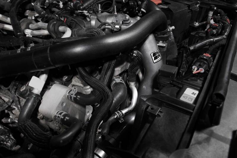 K&N Engineering 77-1020KC K&N 2023 Ford Bronco Raptor 3.0L V6 Aluminum Charge Pipe Kit - Gunmetal Gray