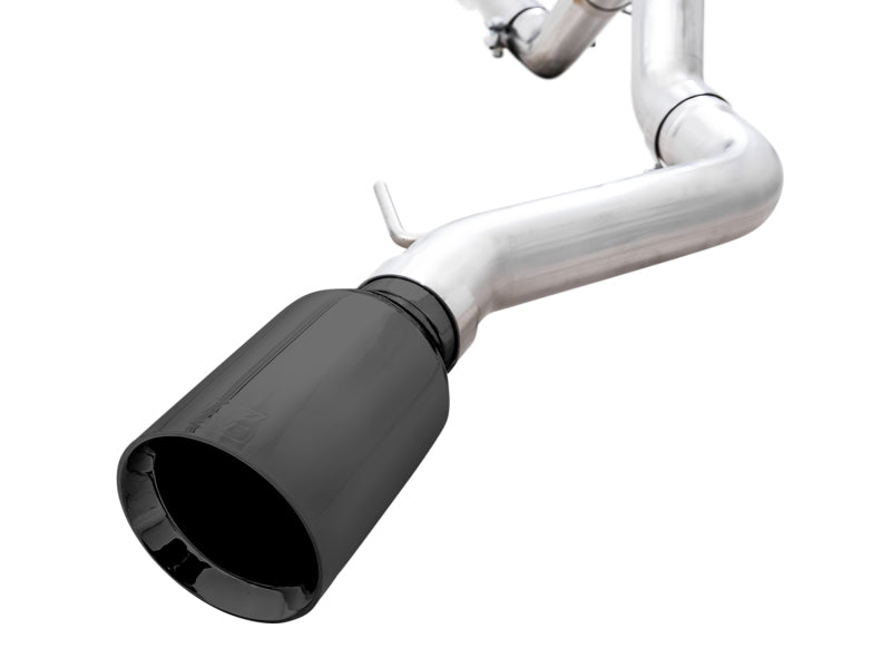 AWE Tuning 3015-23789 2021+ Ford Bronco 0FG Single Rear Exit Exhaust w/Diamond Black Tip & Bash Guard