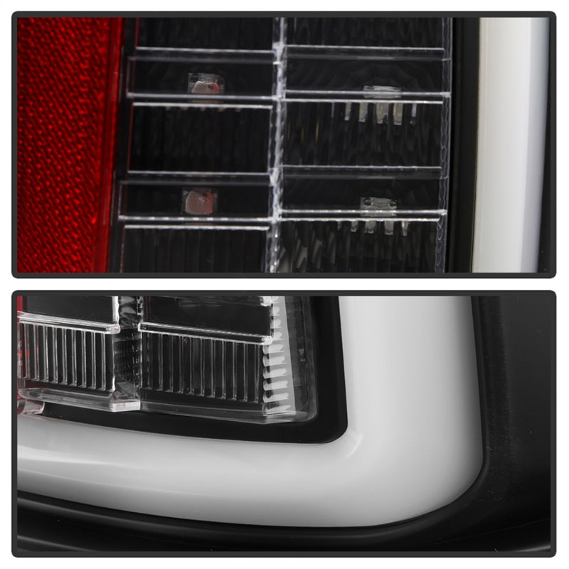 SPYDER 5085917 Spyder Dodge RAM 09-18 LED Tail Lights - All Black ALT-YD-DRAM09V2-LED-BKV2 (Incandescent Only)