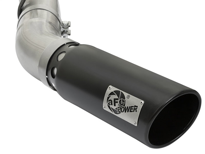 aFe 49-44085-B LARGE BORE HD 5in 409-SS DPF-Back Exhaust w/Black Tip 2017 GM Duramax V8-6.6L (td) L5P