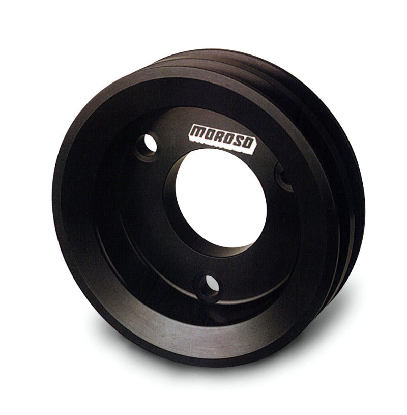 Moroso 64211 Chevrolet Big Block (w/Short Pump) Crankshaft Pulley - Double Groove - Billet Aluminum