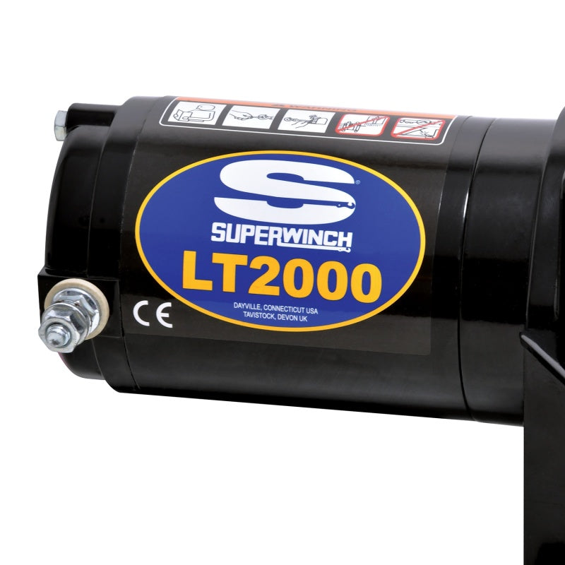 Superwinch 1120210 2000 LBS 12V DC 5/32in x 49ft Steel Rope LT2000 Winch