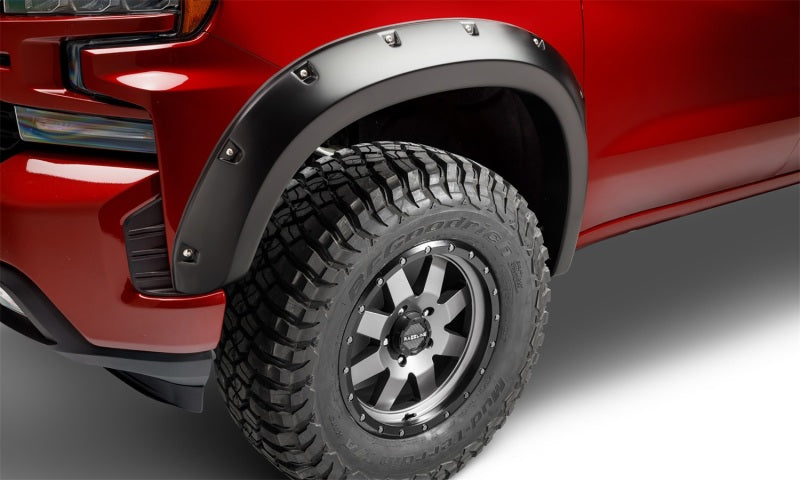 Bushwacker 40927-02 19-21 Chevrolet Silverado 1500 Pocket Style Flares 4pc - Black