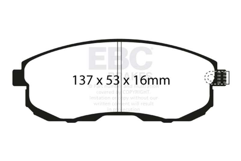 EBC DP41636R 02-03 Infiniti G20 2.0 Yellowstuff Front Brake Pads