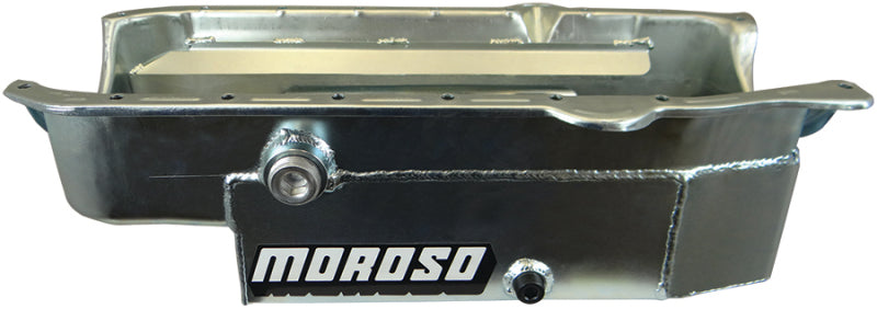 Moroso MOR21327 SBC 8qt CT Oil Pan - RH Dipstick 86-UP