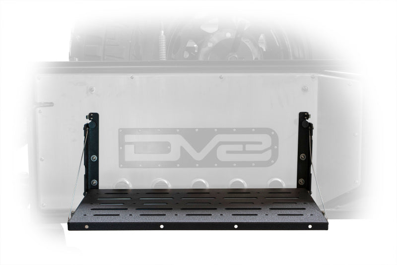 DV8 Offroad TTJK-01 DV8 Jeep JK Tailgate Mounted Table (Trail Table) - Black