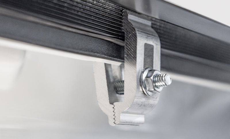 Access B3040069 LOMAX Alum Tri-Fold Cover w/Split Rails BK Urethane Finish 19-20 Dodge Ram-5ft 7in w/o RamBox