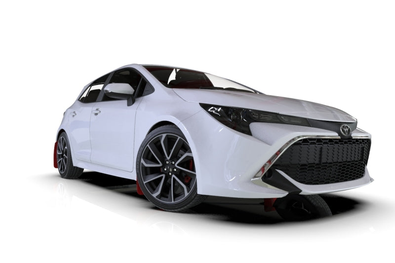 Rally Armor MF67-UR-RD/WH 18-22 Toyota Corolla Hatchback Red UR Mud Flap w/ White Logo