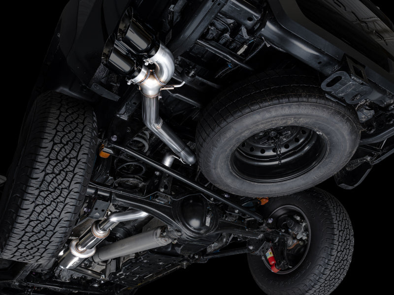 AWE Tuning 3015-33254 AWE Exhaust for 4th Gen Toyota Tacoma Dual Diamond Black Tips