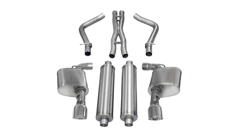 CORSA Performance 14464 Corsa 2012-2014 Dodge Charger SRT-8 6.4L V8 Polished Xtreme Cat-Back Exhaust