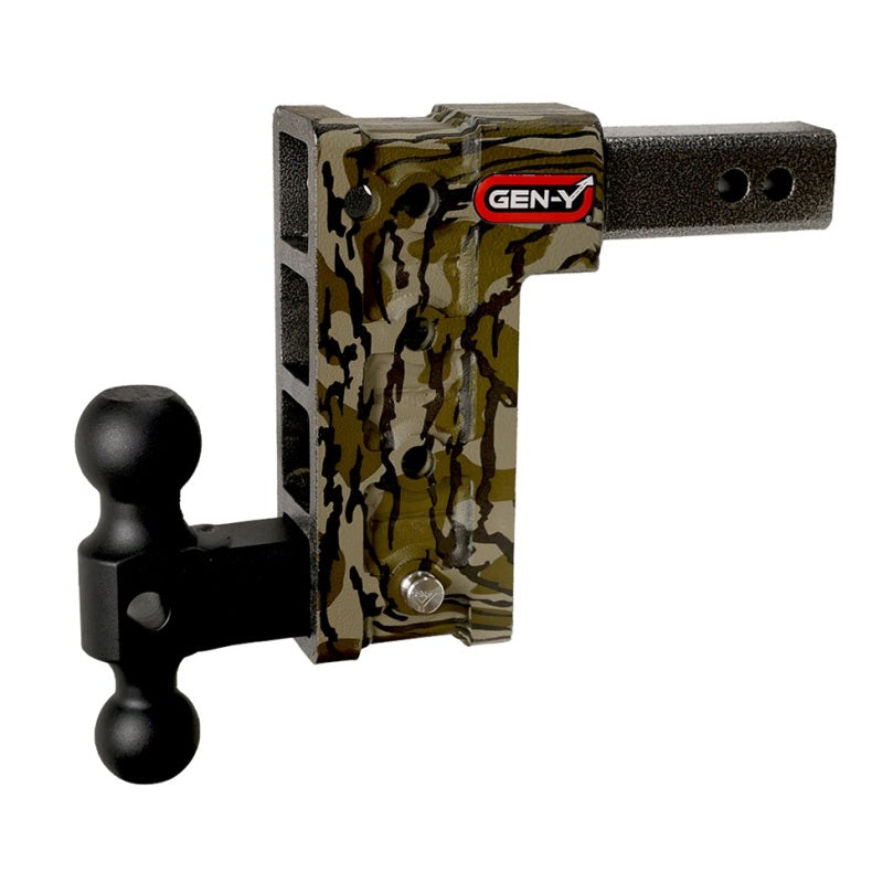 GEN-Y Hitch GH-614-MO Gen-Y Mega Duty 2.5in Shank 9in Drop 3K TW 21K Hitch w/GH-061 Dual-Ball - Mossy Oak