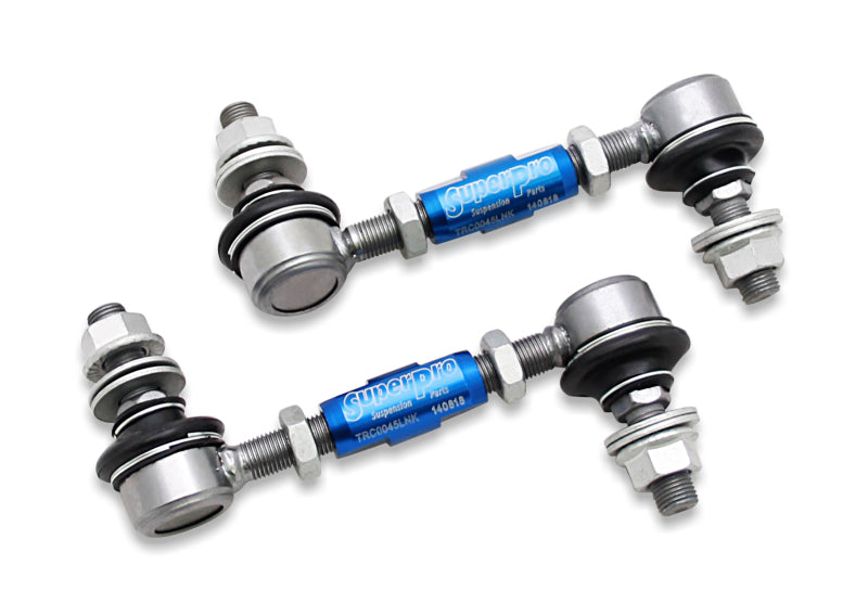Superpro TRC1245A SuperPro 2018 Kia Stinger Base Rear HD Adjustable End Link Set (12mm Studs 125mm-145mm)