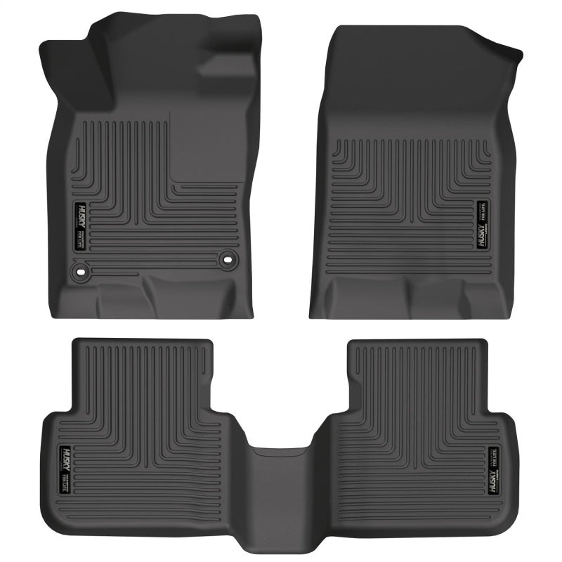 Husky Liners 95521 2022 Honda Civic WeatherBeater Front & 2nd Seat Floor Liners (Black)
