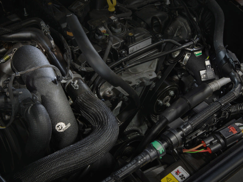 aFe 46-20574-B AFE 21-22 Ford Bronco L4-2.3L (t) BladeRunner Alum Hot/Cold Charge Pipe Kit - Black