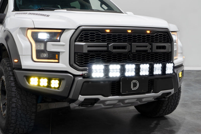 Diode Dynamics DD7337 17-20 Ford Raptor SS5 Grille CrossLink Lightbar Kit - Pro White Combo