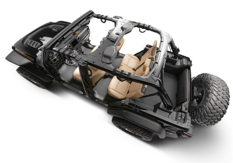 BedRug BTJL18F4 18-23 Jeep JL 4 Door BedTred 3pc Front Floor Kit