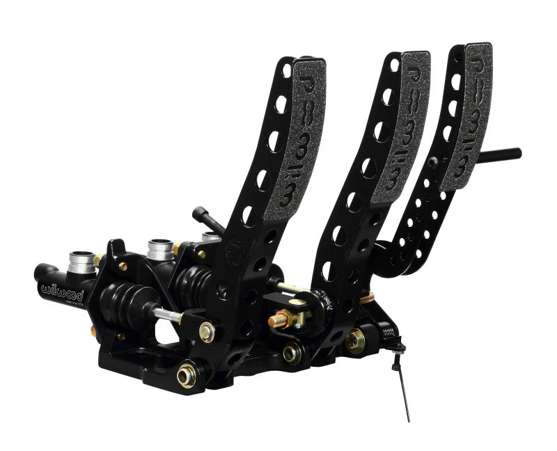 Wilwood 340-12410 Pedal Assembly Floor Mount-Brake Clutch & Throttle