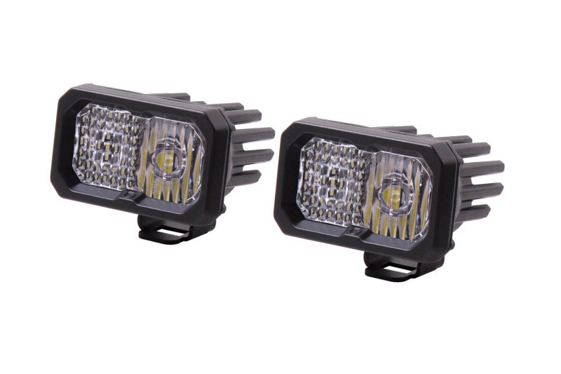 Diode Dynamics DD6388P Stage Series 2 In LED Pod Sport - White Combo Standard ABL (Pair)