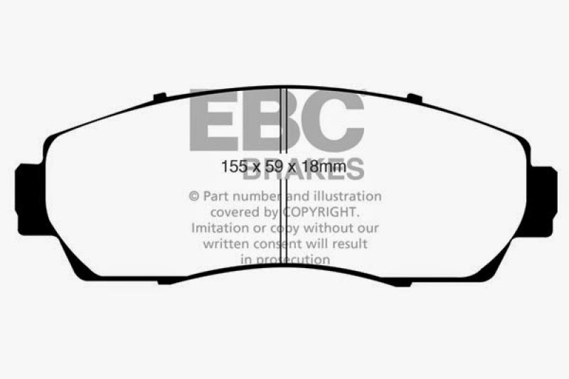 EBC DP31743C 07-09 Acura RDX 2.3 Turbo Redstuff Front Brake Pads