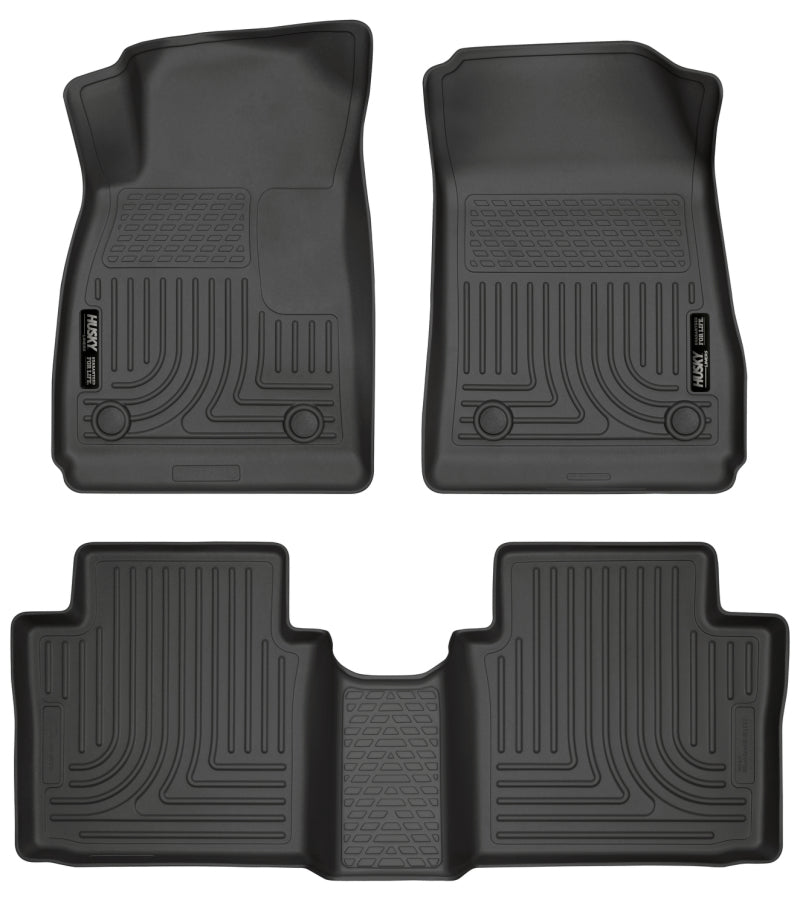 Husky Liners 99101 14 Chevrolet Impala Weatherbeater Black Front & 2nd Seat Floor Liners