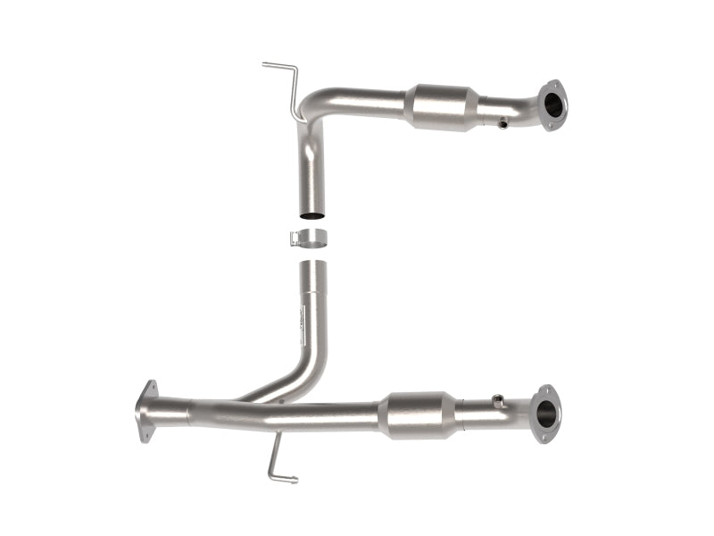 aFe 48-46006-RC Toyota Tacoma 05-15 V6-4.0L Twisted Steel Y-Pipe w/ Cat