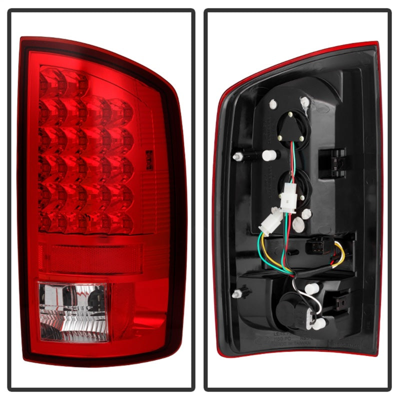 SPYDER 5002570 Spyder Dodge RAM 02-06 1500/RAM 2500/3500 03-06 LED Tail Light Red Clear ALT-YD-DRAM02-LED-RC