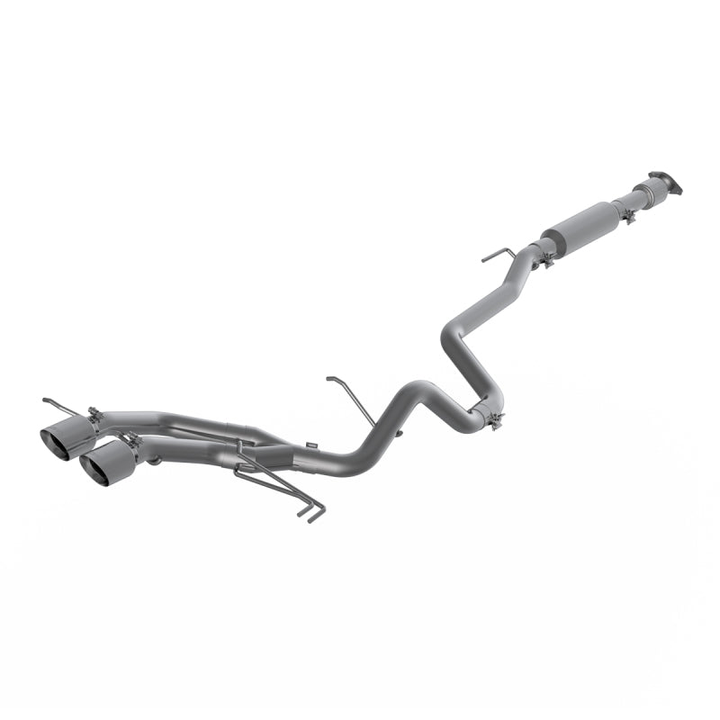 MBRP S4703AL 13-18 Hyundai Veloster Turbo 4.0in OD Tips Dual Outlet 2-1/2in AL Cat Back