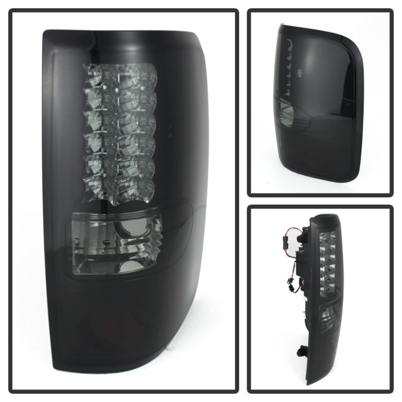 SPYDER 5078131 Spyder Ford F150 side 04-08 (Not Fit Heritage & SVT)LED Tail Lights Blk Smke ALT-YD-FF15004-LED-BSM