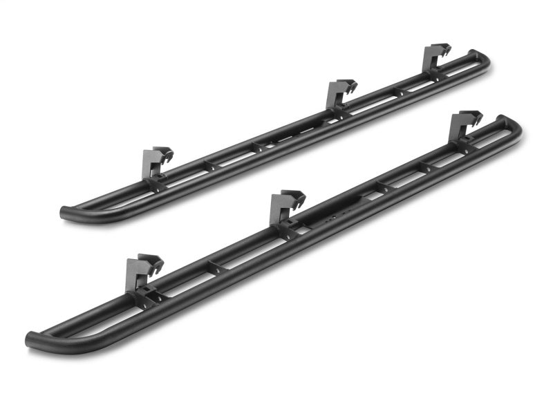 N-Fab T154RKRCC RKR Rails 16-17 Toyota Tacoma Double Cab - Tex. Black - 1.75in