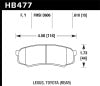 Hawk Performance HB477Y.610 Hawk LTS Street Brake Pads