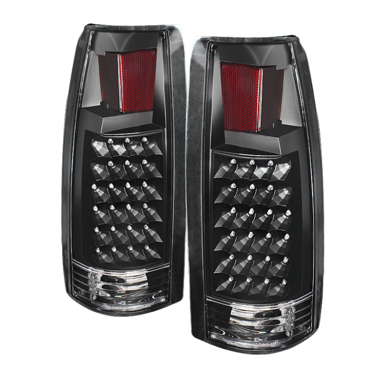 SPYDER 9022449 xTune Yukon Denali 99-00 LED Tail Lights Black ALT-JH-CCK88-LED-BK