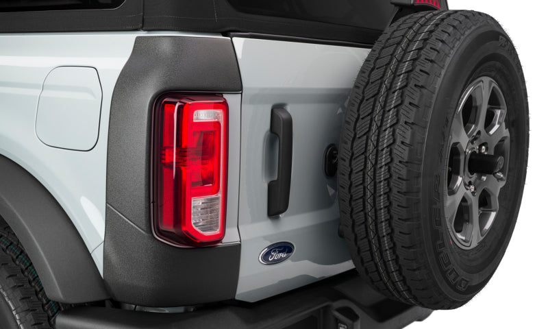 Bushwacker 14124 21-22 Ford Bronco (2/4 Door) Trail Armor Rear Corner (2pc Rear) - Tex. Black